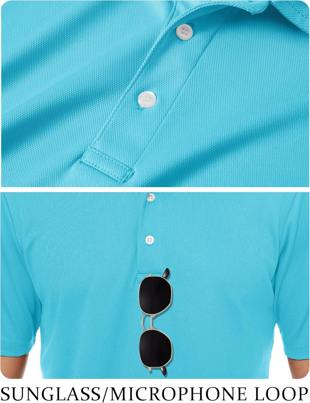 TACVASEN Mens Golf Shirt Dry Fit Mens Polo Shirts Short Sleeve Performance Golf Polos for Men with Collar Work Shirts