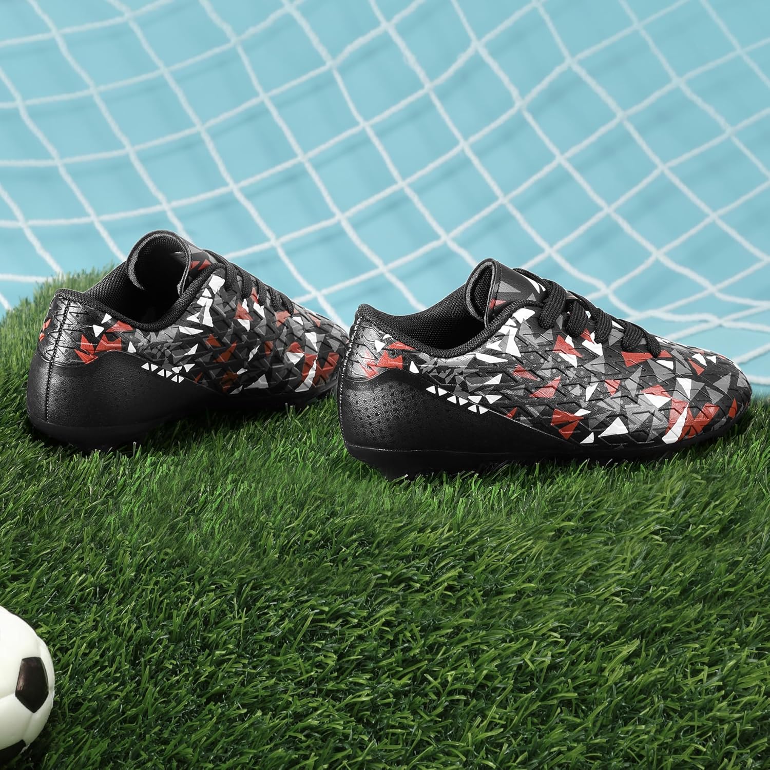 DREAM PAIRS Boys Girls Soccer Cleats Youth Firm Groud Athletic Outdoor Trainning Football Shoes for Little/Big Kid