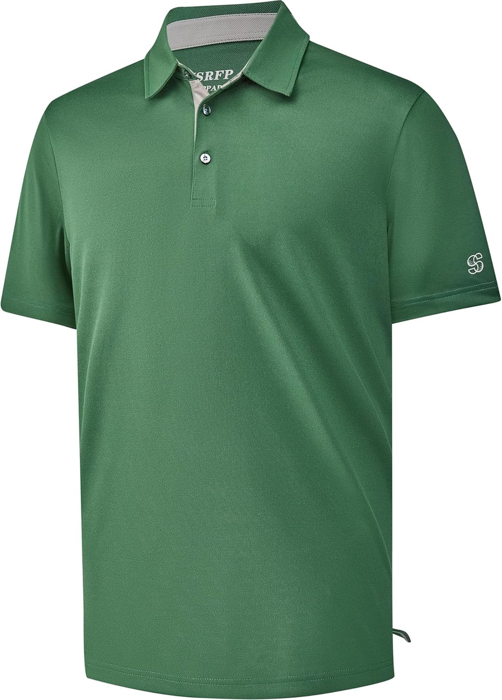 Mens Golf Shirt Short Sleeve Moisture Wicking Dry Fit Performance Solid Casual Pique Collared Golf Polo Shirts for Men