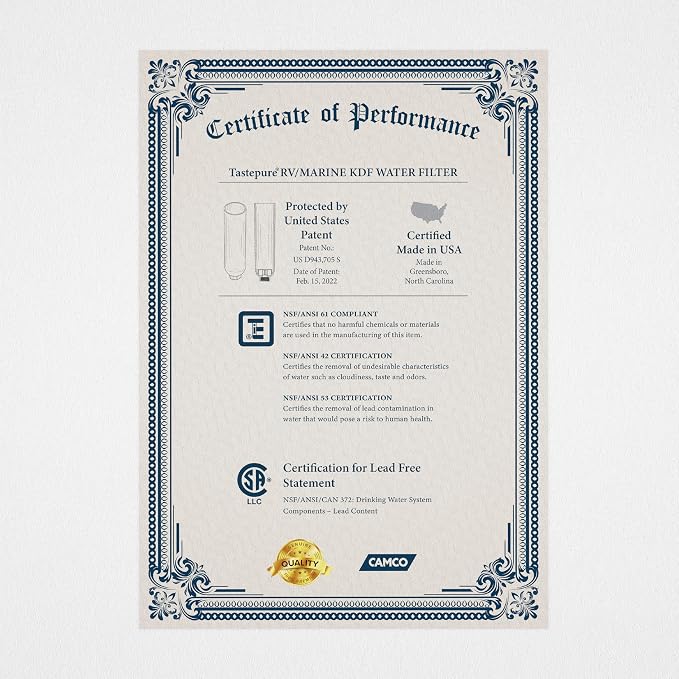 Camco TastePURE 20-Micron Wide-Body Inline Design Water Filter - Image 7