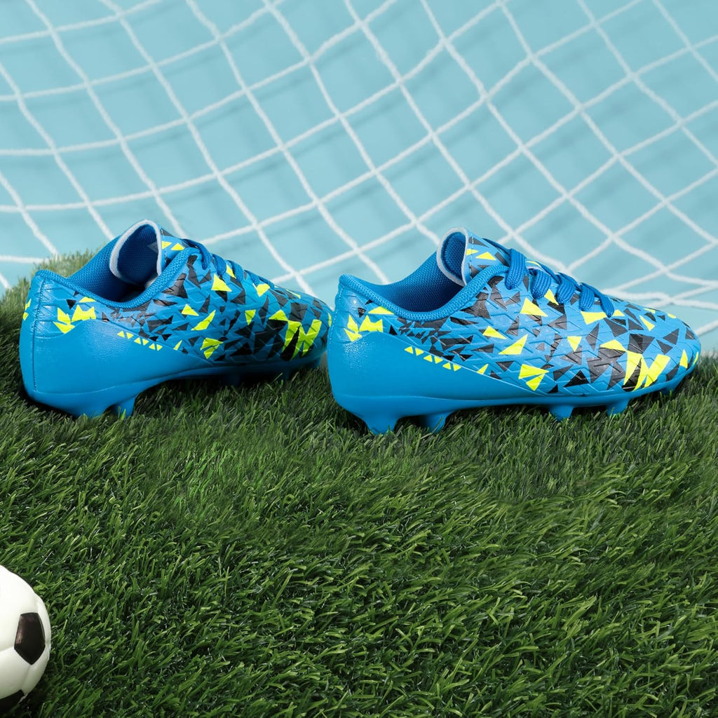 DREAM PAIRS Boys Girls Soccer Cleats Youth Firm Groud Athletic Outdoor Trainning Football Shoes for Little/Big Kid
