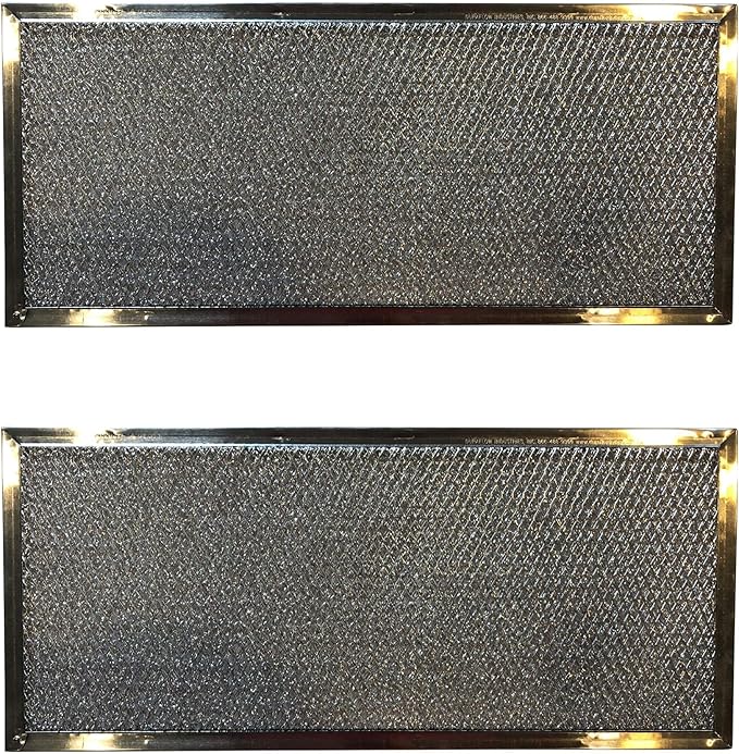 Filter Everything Aluminum Range Filters Compatible with Maytag Jenn-Air 71002111, AP4089172, PS2077593 – 6-7/8” x 15-5/8” x 3/32” – 2-Pack