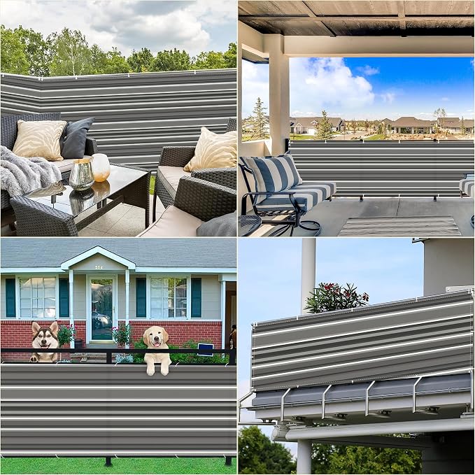 Privacy Fence 3.9' x 49.2' Privacy Protection Weatherproof Patio Privacy Screens - Image 7