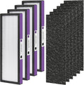 FLT5250PT Replacement Filter Compatible with Germ-Guardian Filter C Pet True Hepa Filter Air Pu-rifier AC5250PT AC5000E, 4 HEPA and 6 Pre-Filter