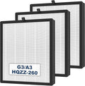 G3 A3 Air Purifier Replacement Filter for AMEIFU, Compatible with AMEIFU G3 Sferf-30 (FXAP2W), VEWIOR A3, And Tailulu HQZZ-260, 3-in-1 H13 True HEPA Filter, 3 Pack
