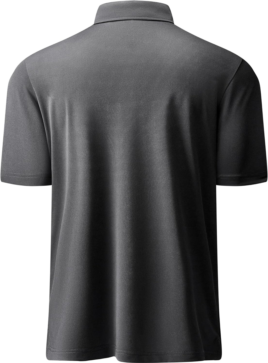 Mens Golf Shirt Short Sleeve Moisture Wicking Dry Fit Performance Solid Casual Pique Collared Golf Polo Shirts for Men