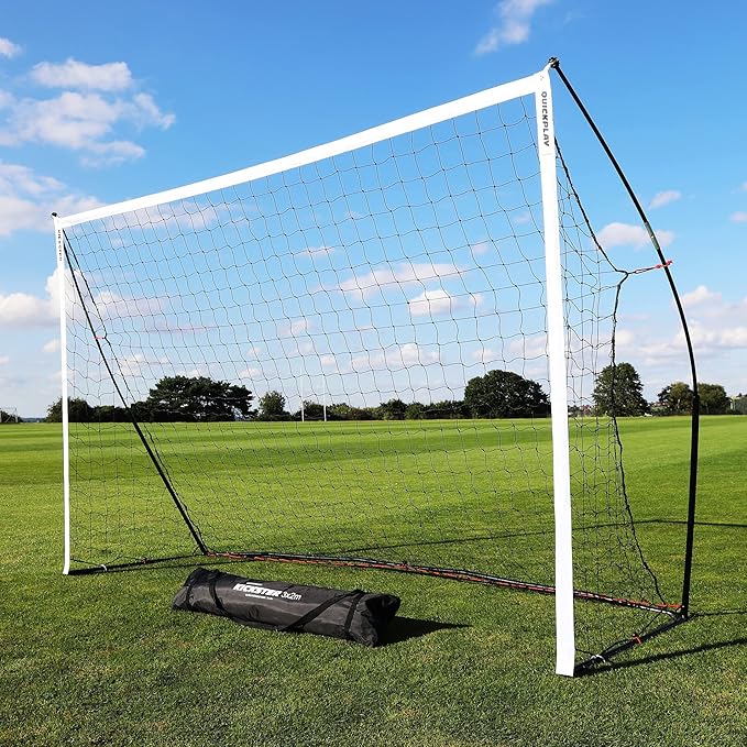 QUICKPLAY Kickster Soccer Goal Range – Ultra Portable | Quick and Easy Set Up | Includes Net and Carry Bag | Available in 7 Sizes | Backyard Soccer Net for Kids & Adults [Single Goal]