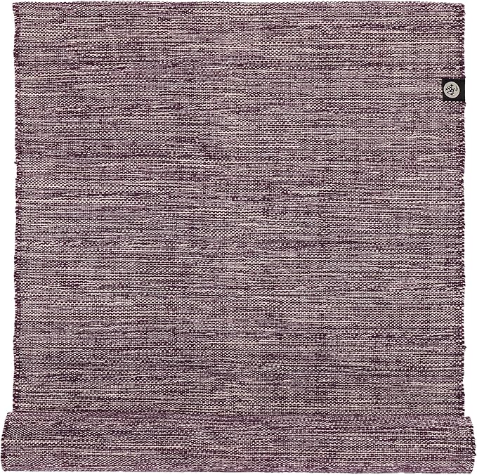 Manduka Shala Yoga Rug 71" - Outdoor Yoga & Meditation | Foldable & Machine Washable | Natural Cotton | Handmade | 71 x 26 inches | Indugle-FlexoryFit
