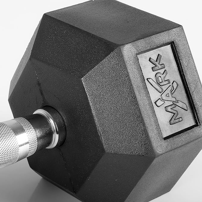 XMARK Dumbbell Set with Rack, Weights Dumbbells, Multiple Free Weights and Horizontal Storage for Home Gym Strength Training, Storage Rack Color Options-FlexoryFit