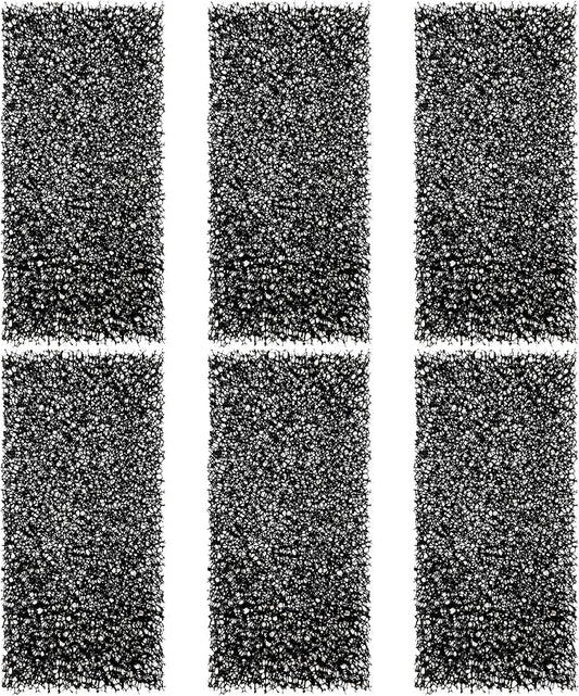 Level One Pets Replacement Sponge (6 Pack) for The Duo 2 in 1 Submersible Filter with LED Light