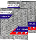 Air Filter Factory Range Hood Filter BPQTF, 99010317, QT2000, WA6500, WA65F, S99010317 Replacement For Broan Nutone Aluminum Grease Mesh Charcoal Carbon Combo Filter 11-1/4" X 11-5/8" X 3/8" 2-Pack