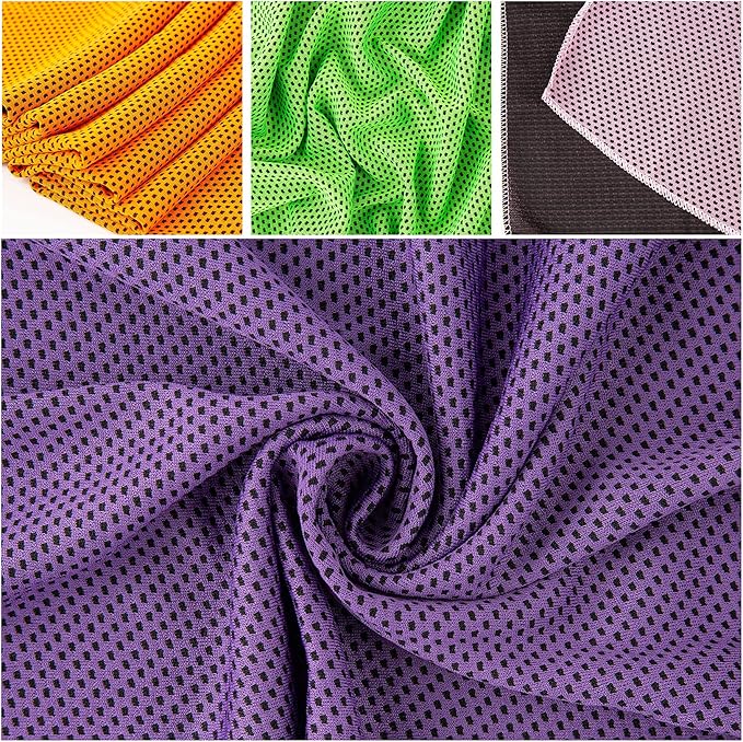 Ponpon 30pcs Cooling Towel Ice Towel Cooling Towels for Neck and Face Microfiber Cooling Towel for Gym, Travel, Yoga, Camping, Running, Outdoor Sport (10 Colors)-FlexoryFit