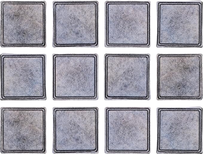 PETSTANDARD Replacement Filter Compatible with PetSafe® Fountain Aqua Cube®, Aqua Falls® and Current Pet Water Fountain, Pack of 12